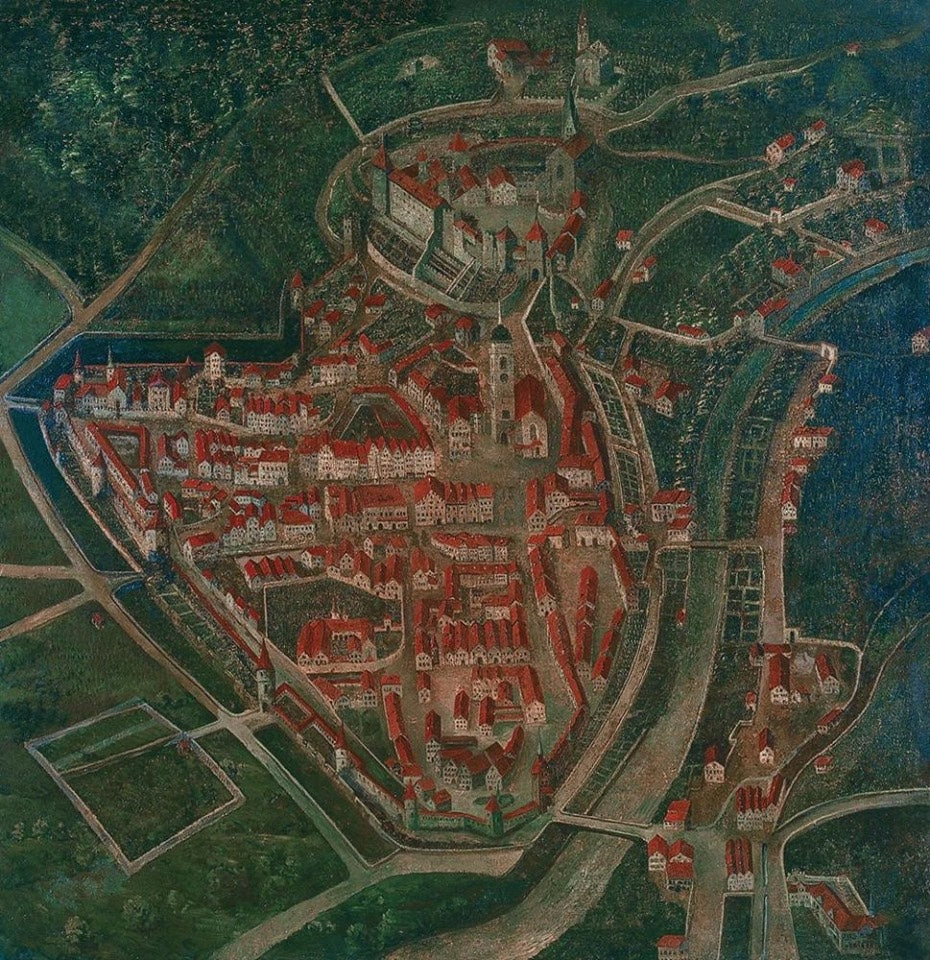alte Stadtansicht, Mittelalter, Geschichte