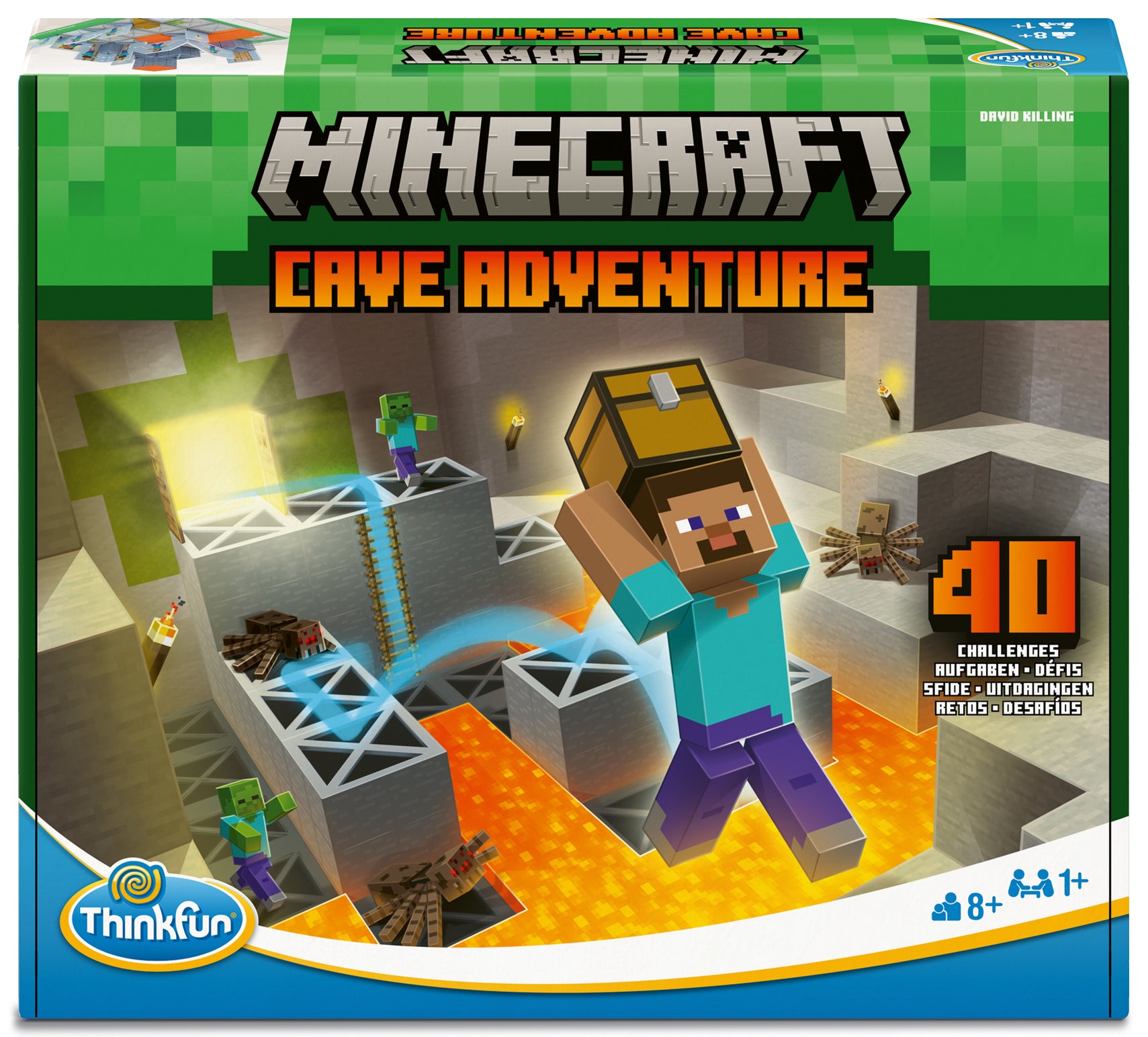 von David Killings: ThinkFun Minecraft Cave Adventure - Das spannende Logikspiel aus der Welt von Minecraft - ab 8 Jahren -