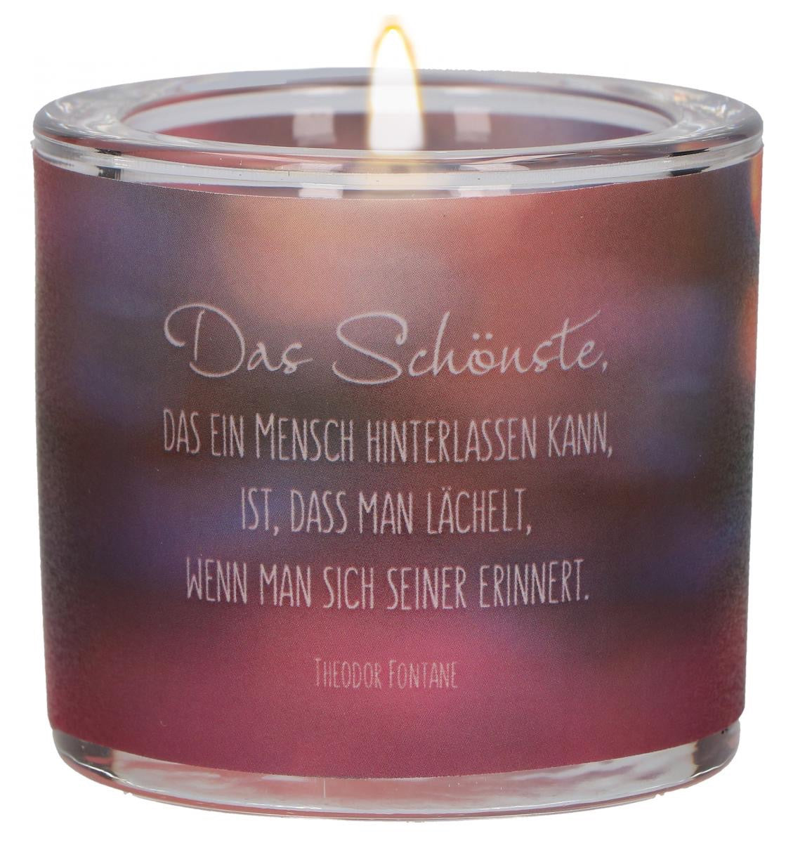 Glaswindlicht zur Trauer - "Erinnerung ist Zuversicht"
