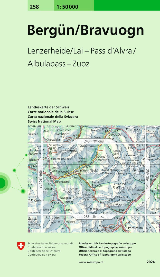 Bergün/Bravuogn. 1:50'000