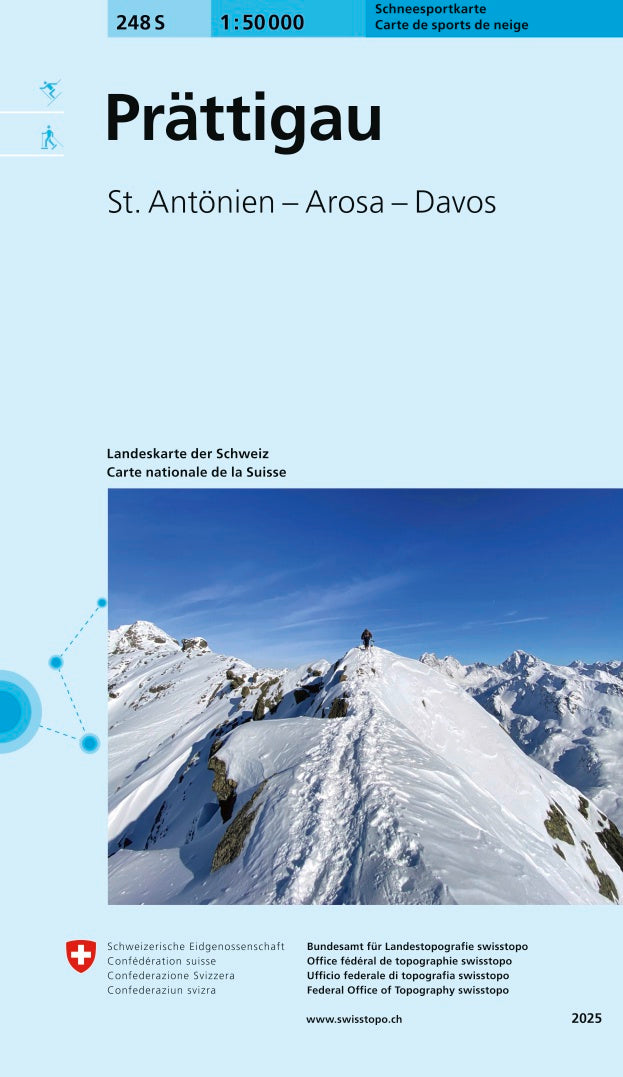 248S Prättigau Schneesportkarte. 1:50'000