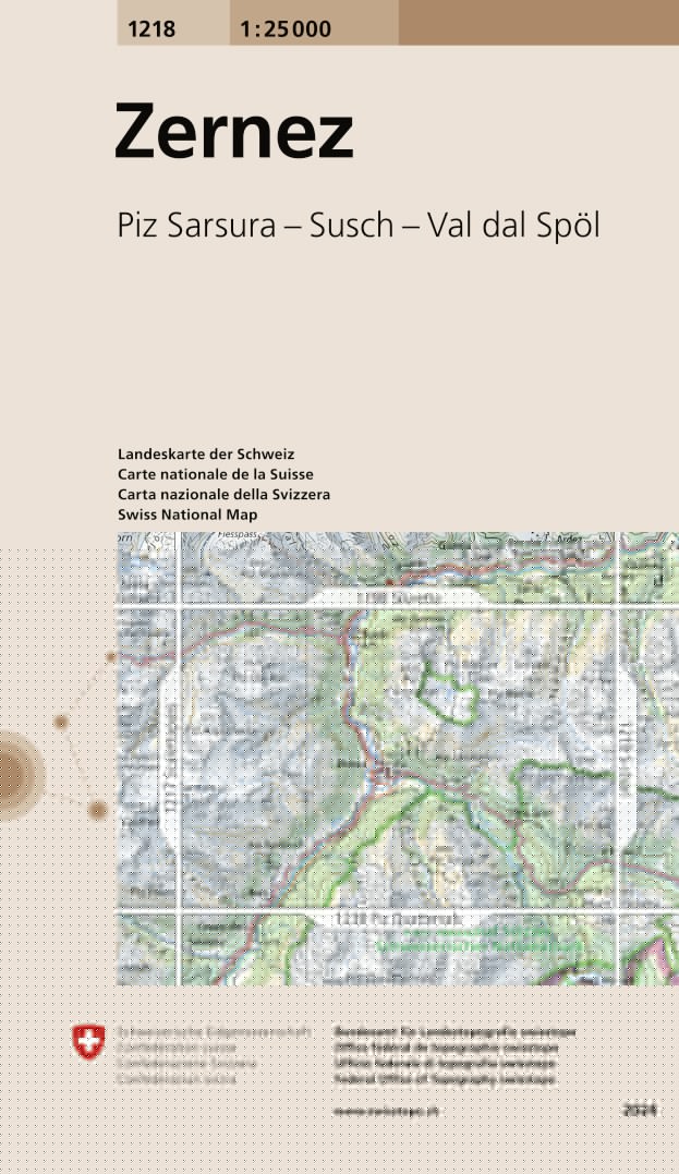 Zernez. 1:25'000 -Wanderkarten   
