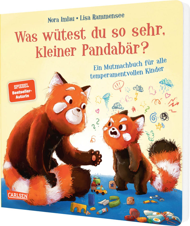 von Nora Imlau, illustriert von Lisa Rammensee: Was wütest du so sehr, kleiner Pandabär? -   Pappbücher