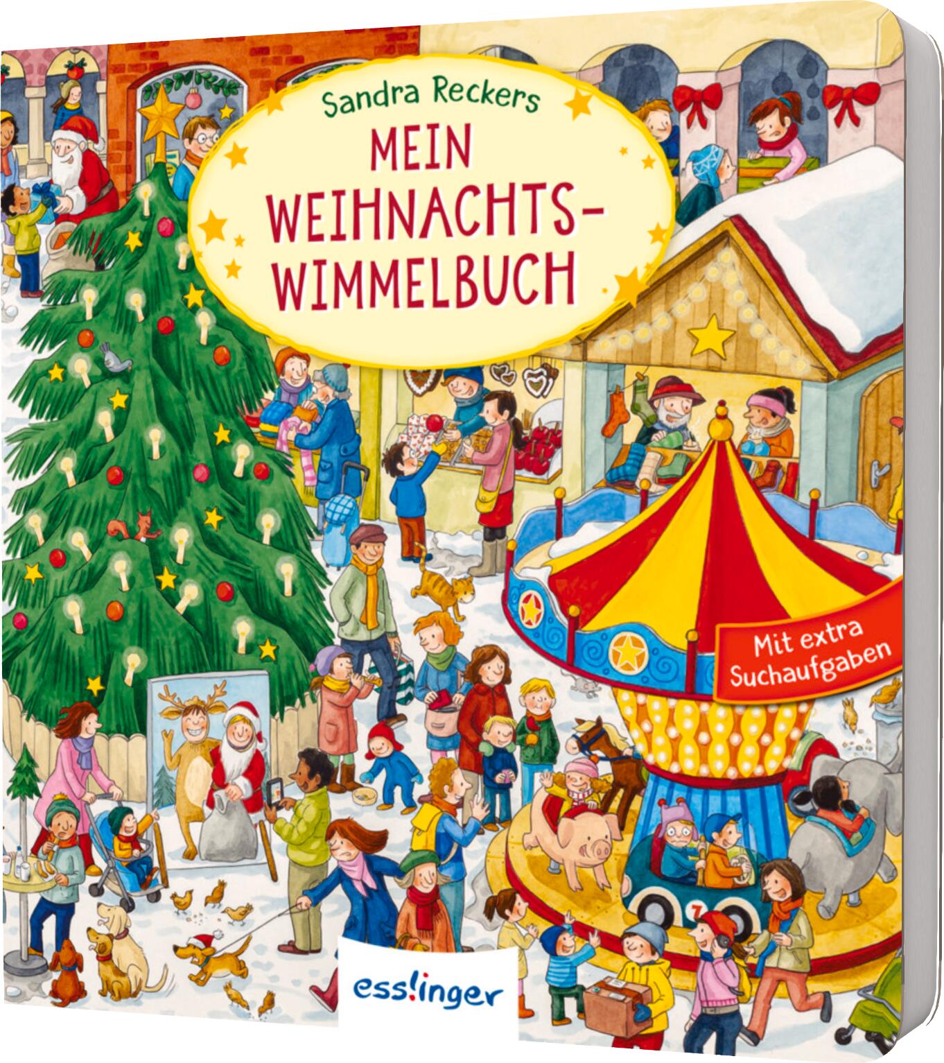 illustriert von Sandra Reckers: Mein Weihnachts-Wimmelbuch
