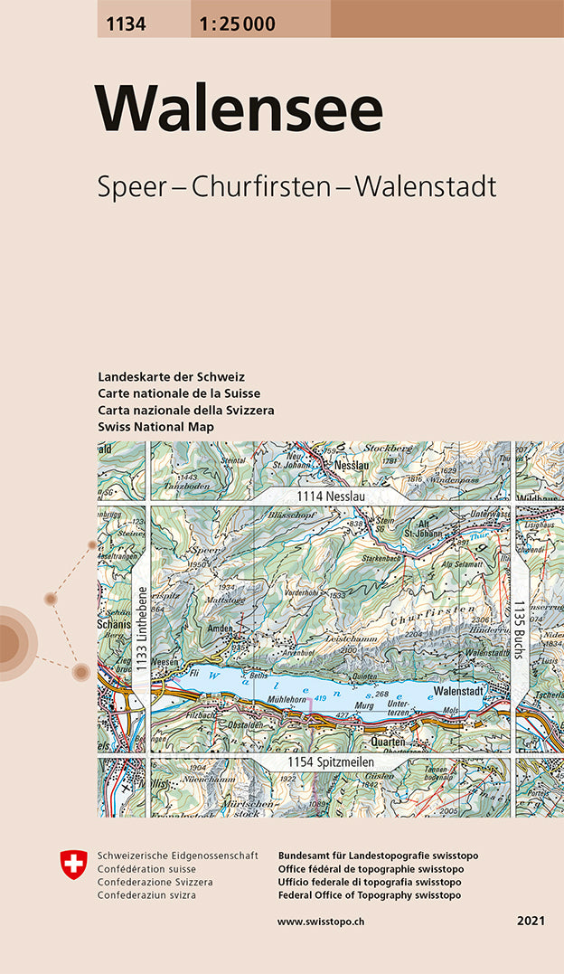 Walensee. 1:25'000