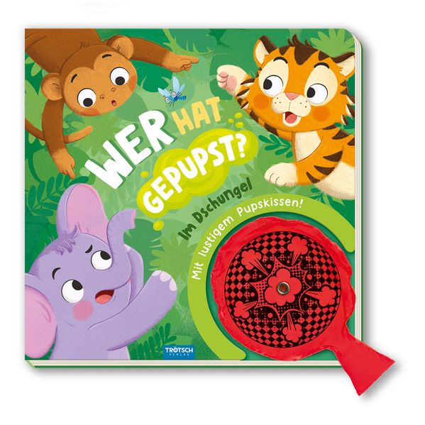herausgegeben von Trötsch Verlag GmbH & Co.KG: TRÖTSCH - Spielbuch Wer hat gepupst? Im Dschungel| Ab 3 Jahren -   Pappbücher