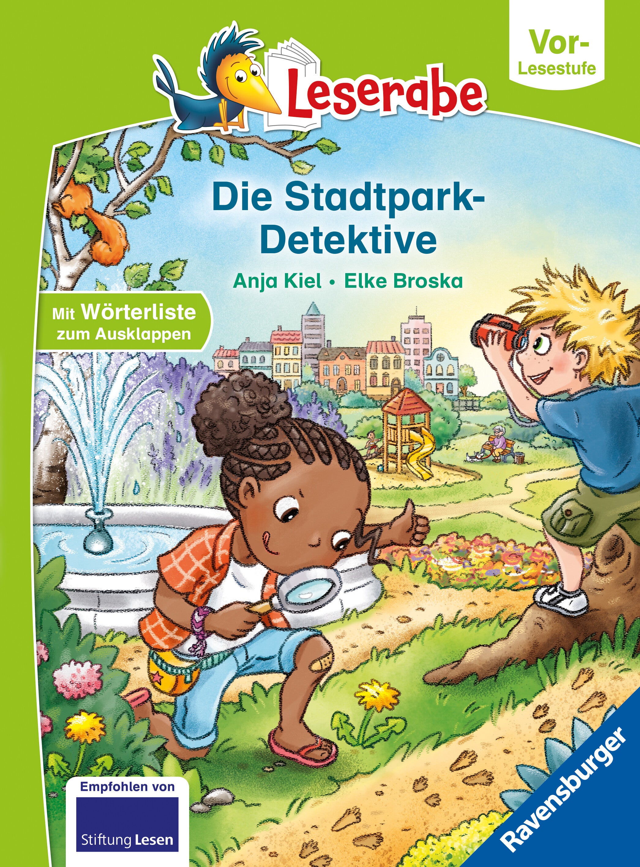 von Anja Kiel, illustriert von Elke Broska: Leserabe Vor-Lesestufe - Die Stadtpark-Detektive
