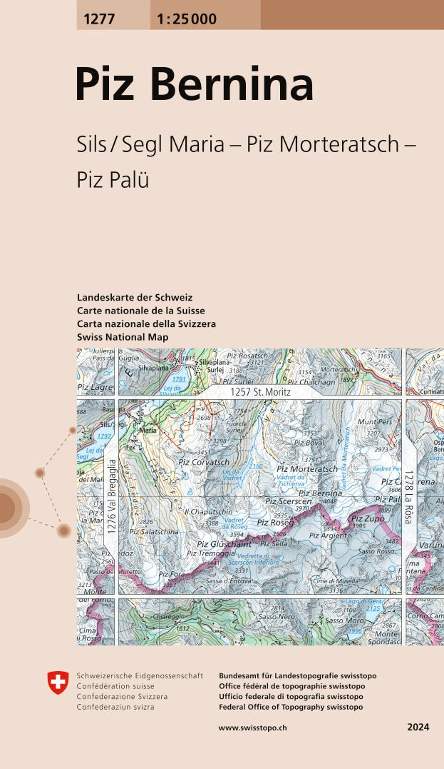 Piz Bernina. 1:25'000