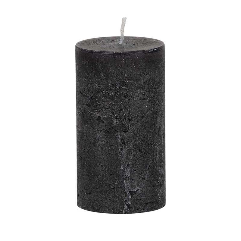 Weizenkorn Kerze schwarz 120/66mm