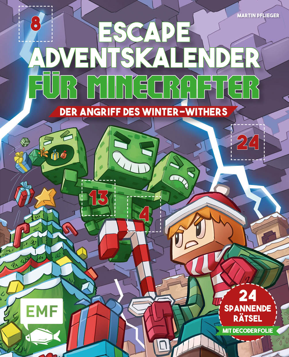 von Martin Pflieger, illustriert von Liberum Donum: Escape-Adventskalender für Minecrafter: Der Angriff des Winter-Withers -