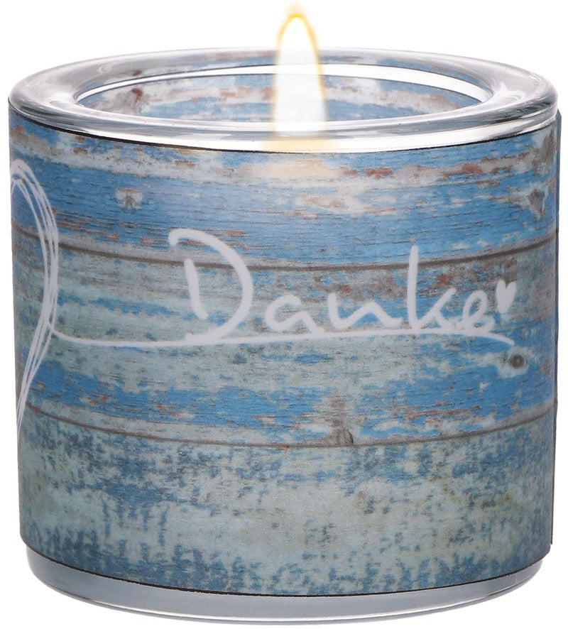 Lichtmoment „Danke" - blau