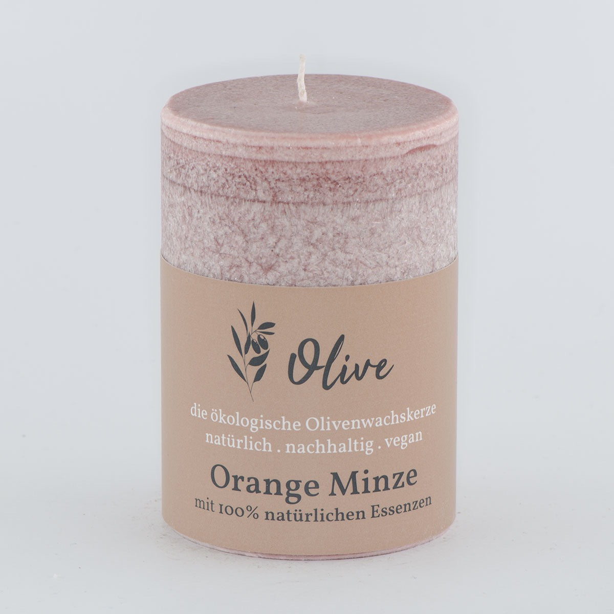 Orange Minze aus Olivenwachs 130/65 mm