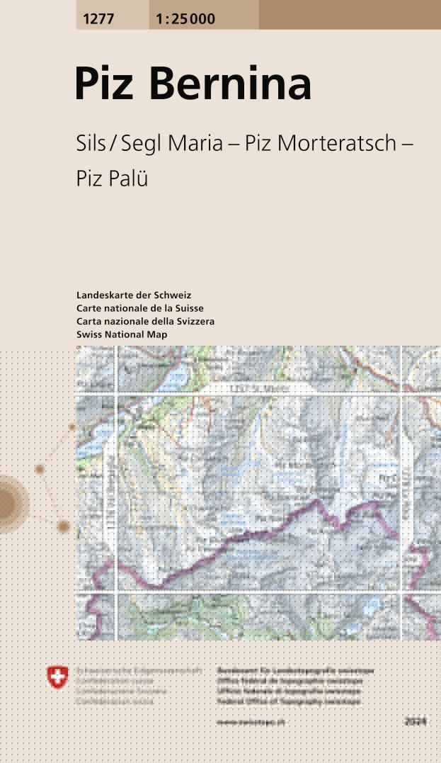 Piz Bernina. 1:25'000 -Wanderkarten   