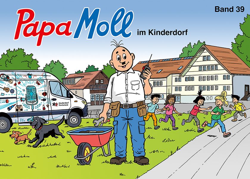 Lendenmann, Jürg: Papa Moll im Kinderdorf -   Bilderbücher