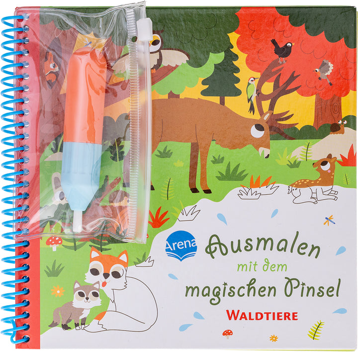 illustriert von Monsieur Dupont, übersetzt von Sandra Meyer: Ausmalen mit dem magischen Pinsel. Waldtiere