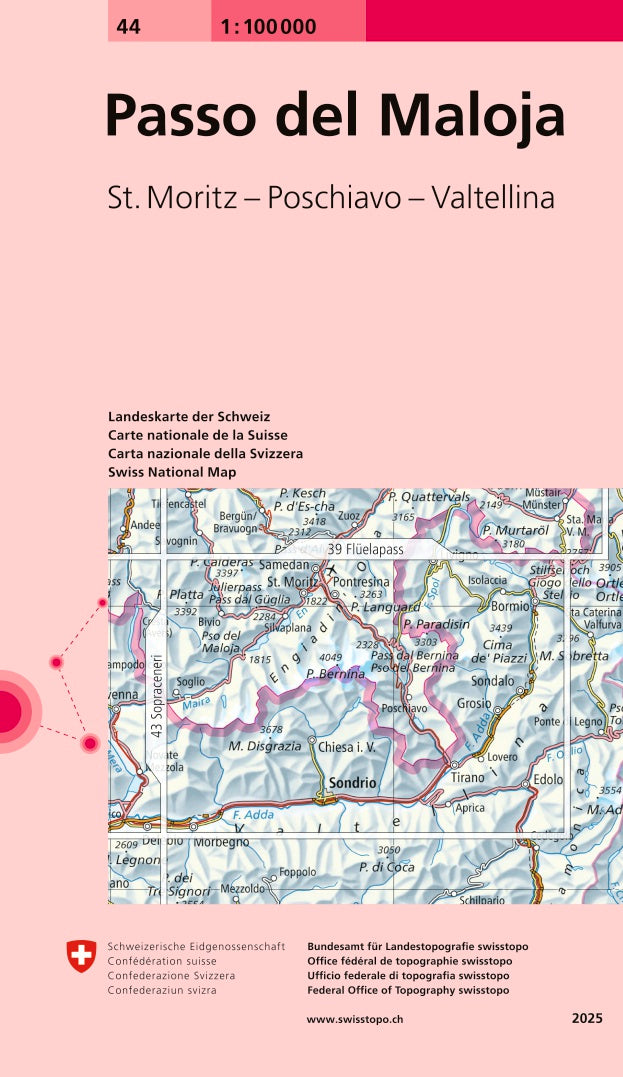 Passo del Maloja. 1:100'000