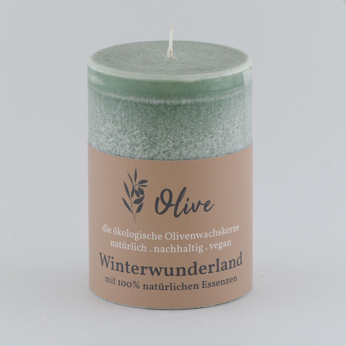 Winterwunderwald aus Olivenwachs 100/65 mm