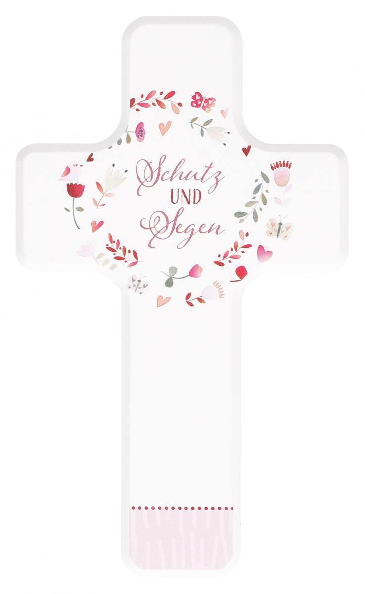 Kreuz aus Holz "Schutz und Segen"