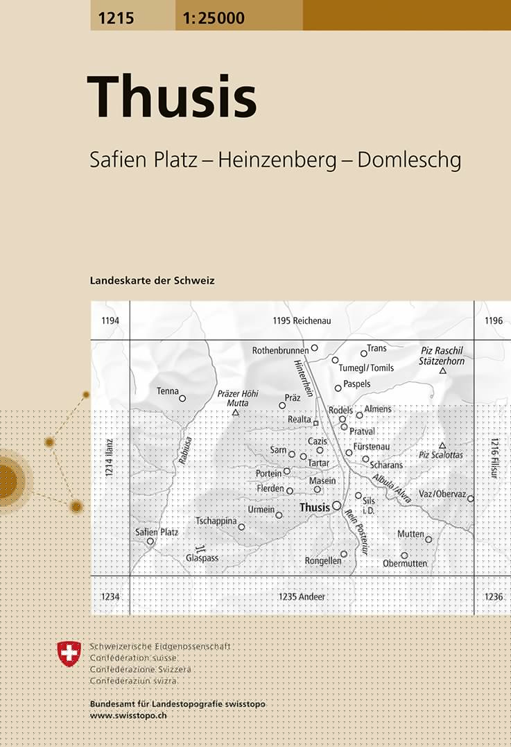 Flims. 1:25'000 -Wanderkarten   