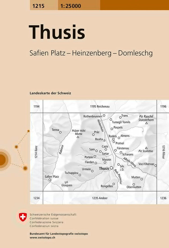 Flims. 1:25'000 -Wanderkarten   