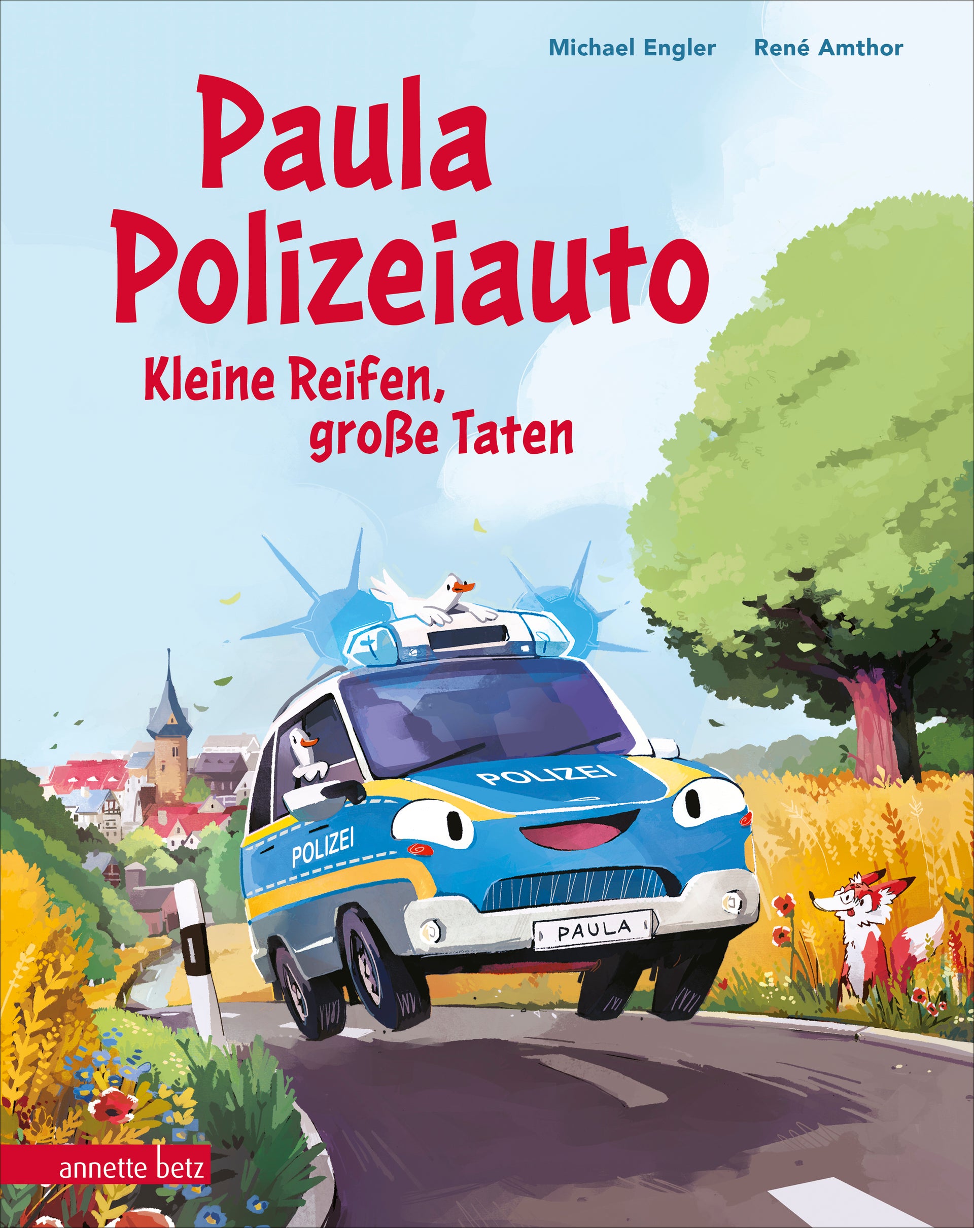 Engler, Michael: Paula Polizeiauto - Kleine Reifen, große Taten: Abenteuer-Bilderbuch ab 4 Jahren mit sprechenden Autos -   Bilderbücher - Geschichten für alle Kinder