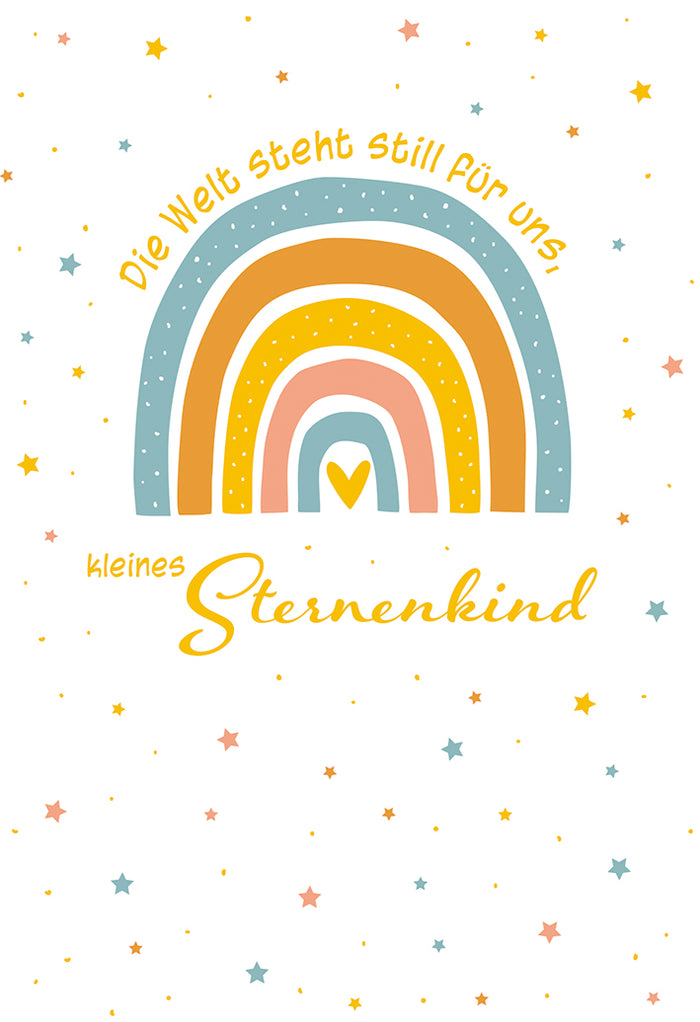 Die Welt steht still für uns, kleines Sternenkind -