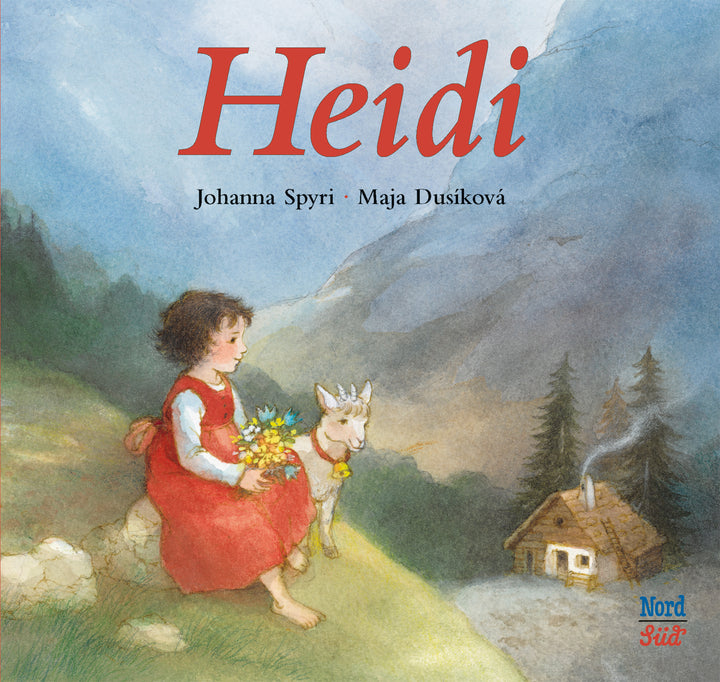 illustriert von Maja Dusíková, von Johanna Spyri, zusammen mit Katja Alves, übersetzt von Martin de Haan: Heidi Miniausgabe niederländisch -Kinderbücher Graubünden   