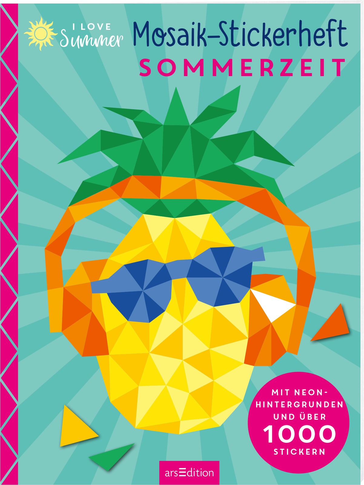 illustriert von Izabella Markiewicz: I Love Summer - Mosaik-Stickerheft Sommerzeit