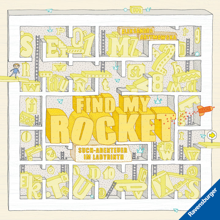 illustriert von Aleksandra Artymowska: Find My Rocket: Such-Abenteuer im Labyrinth -