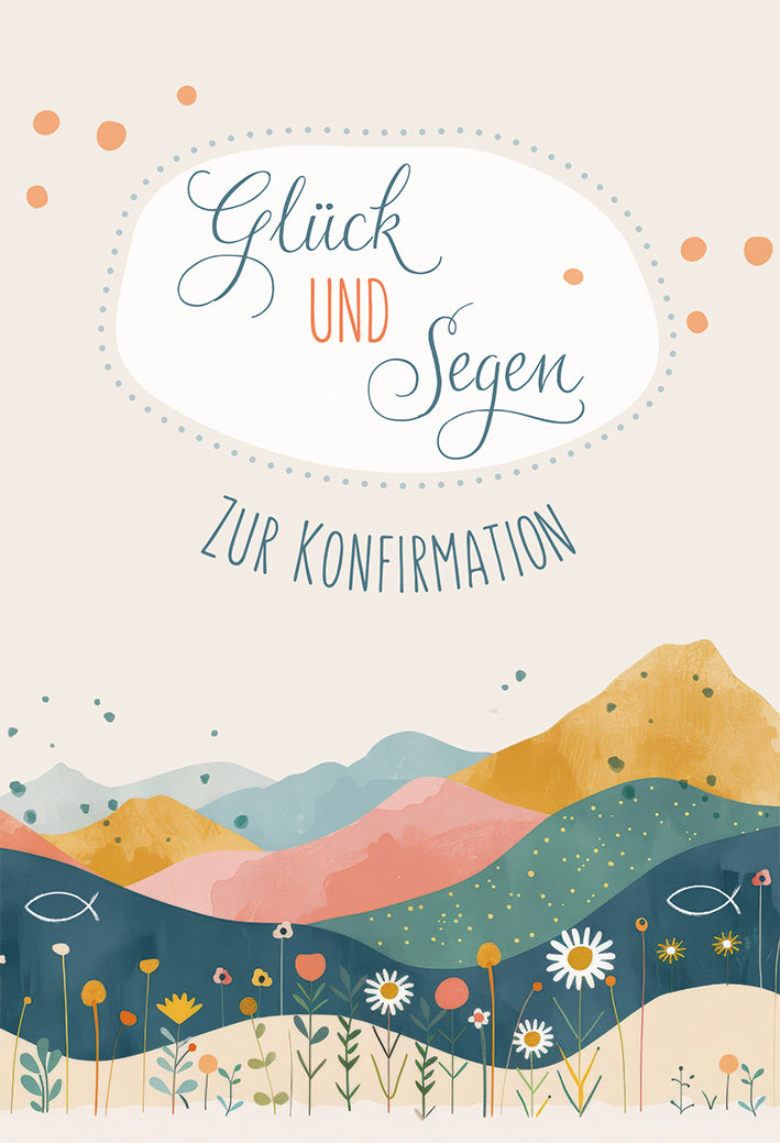Geldgeschenkkarte - Glück und Segen zur Konfirmation