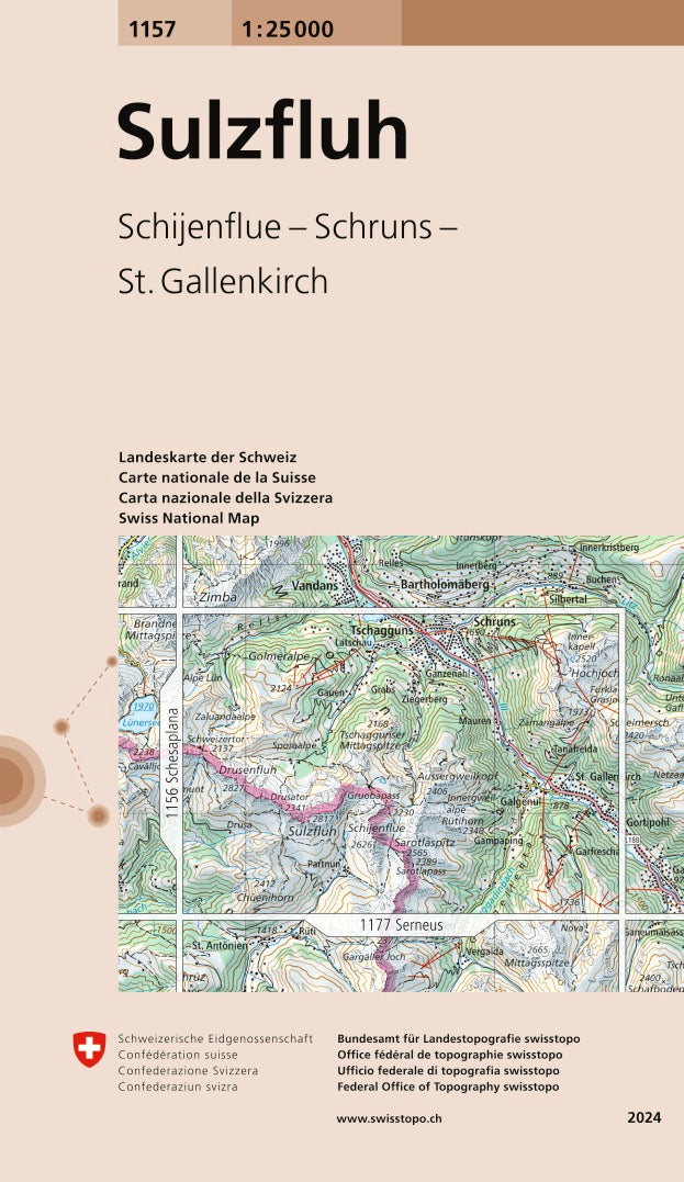 Sulzfluh. 1:25'000: