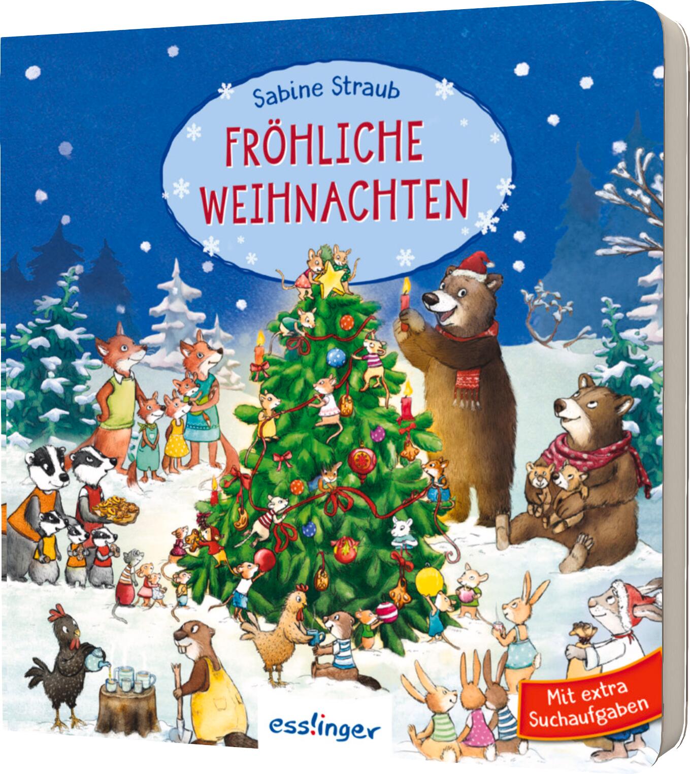 von Sibylle Schumann, illustriert von Sabine Straub: Fröhliche Weihnachten -   Wimmelbücher