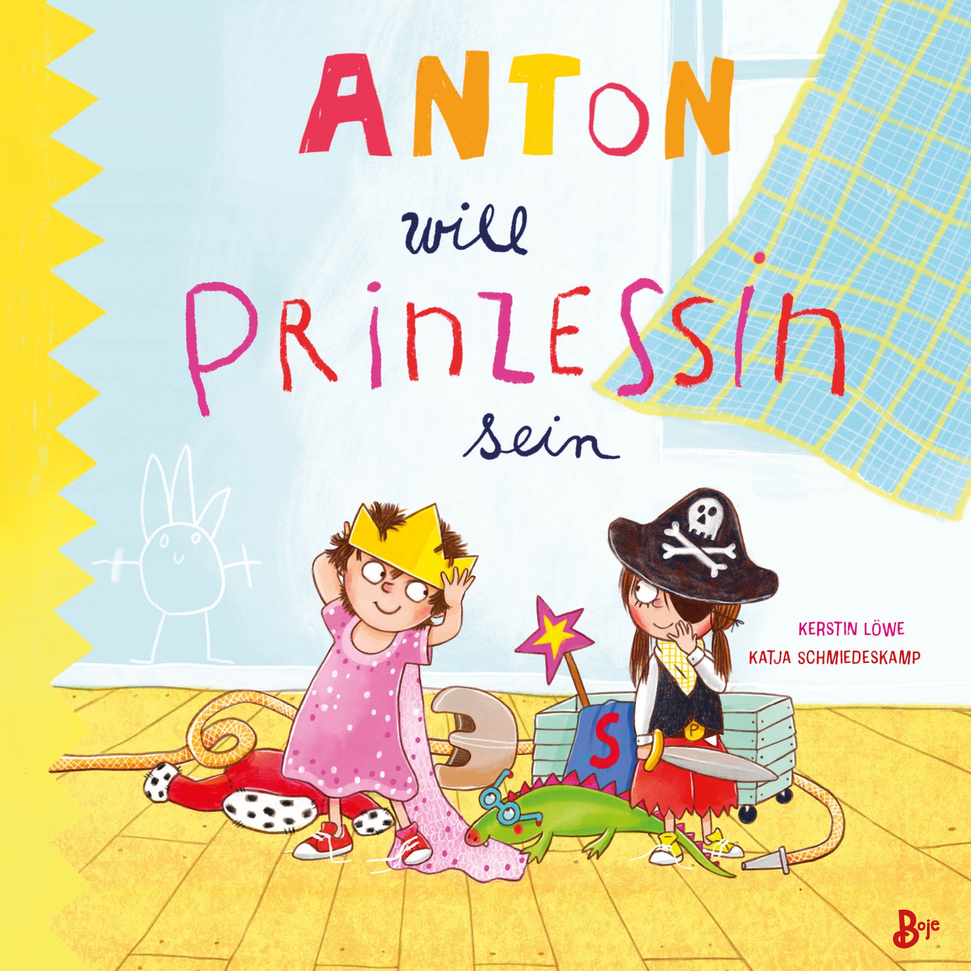 von Kerstin Löwe, illustriert von Katja Schmiedeskamp: Anton will Prinzessin sein -   Bilderbücher - Geschichten für alle Kinder