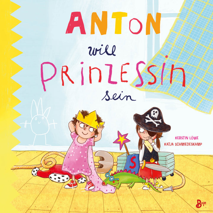 von Kerstin Löwe, illustriert von Katja Schmiedeskamp: Anton will Prinzessin sein -   Bilderbücher - Geschichten für alle Kinder