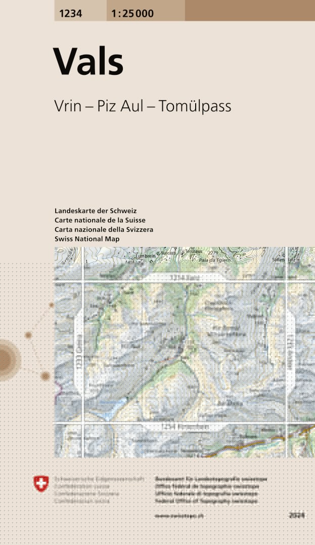 Vals. 1:25'000 -Wanderkarten   