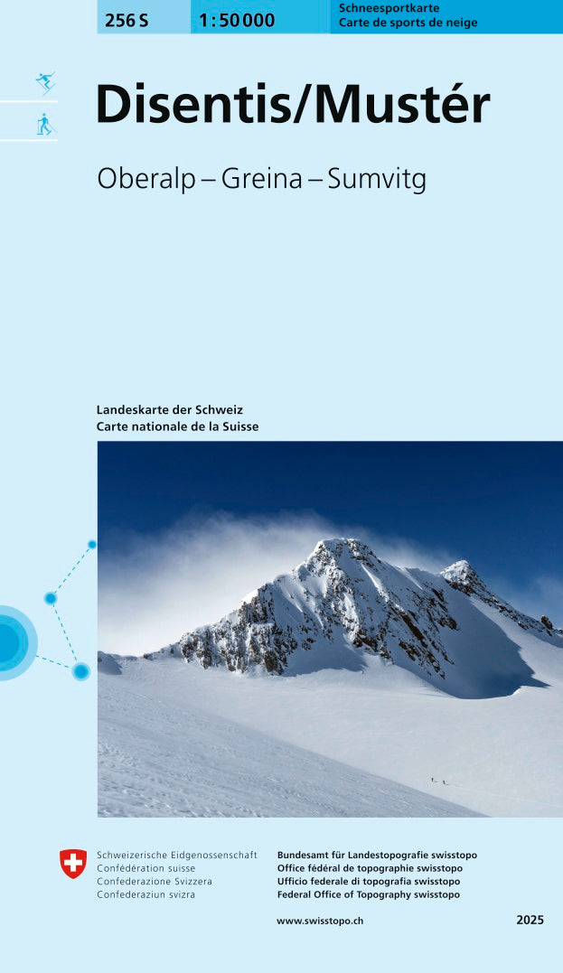 256S Disentis / Mustér Schneesportkarte. 1:50'000