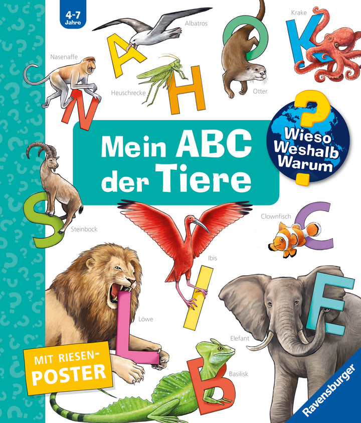 illustriert von Sanna Wandtke, von Susanne Gernhäuser: Wieso? Weshalb? Warum? Sonderband - Mein ABC der Tiere -   Pappbücher