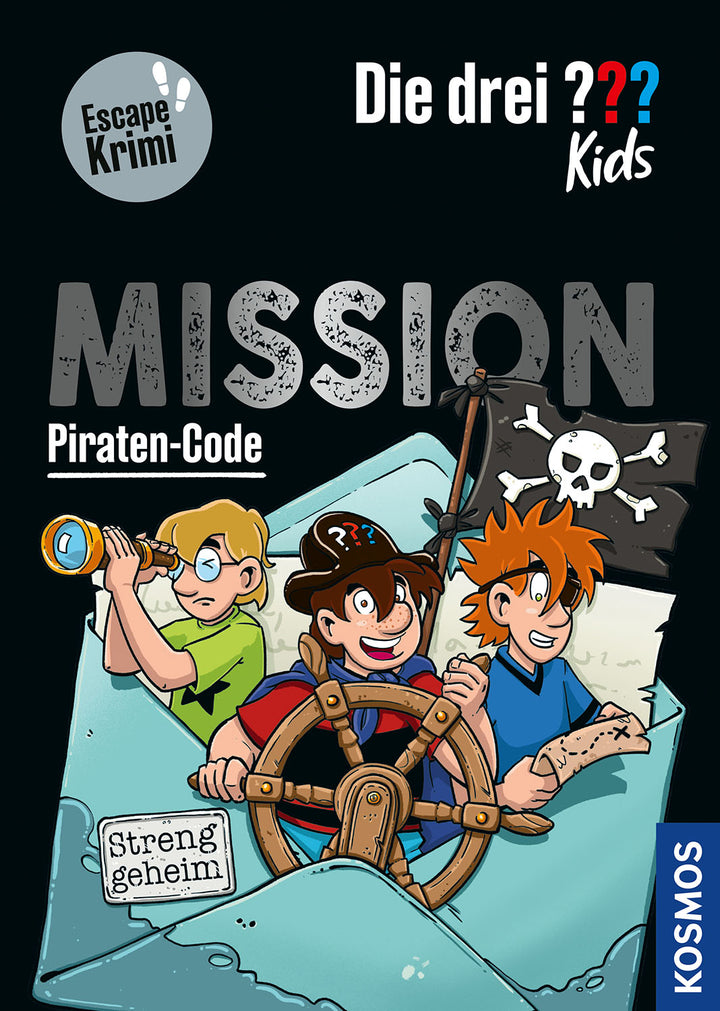 von Nina Schiefelbein, illustriert von Marco Armbruster: Die drei ??? Kids, Mission Piraten-Code