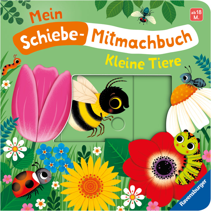 illustriert von Federica Iossa, von Bernd Penners: Mein Schiebe-Mitmachbuch - Kleine Tiere