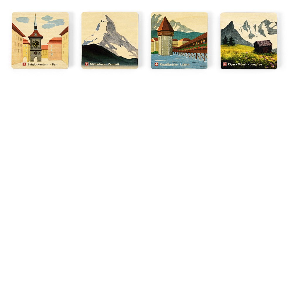 Magnet, Swiss-Magnete "Tourist“