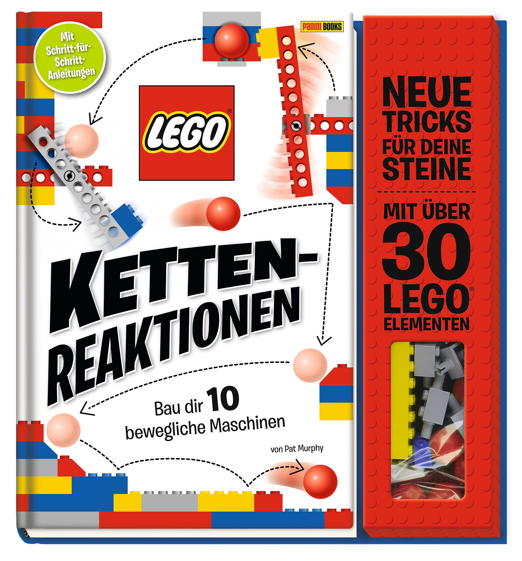 von Pat Murphy, übersetzt von Nina Kavela: LEGO® Kettenreaktionen: Baue dir 10 bewegliche Maschinen
