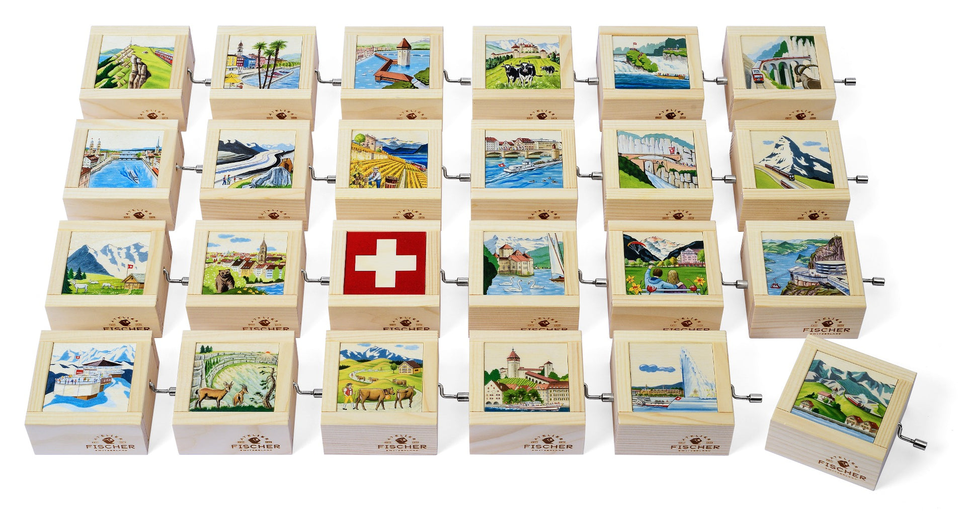 Musikdose klein - Alphornbläser Switzerland