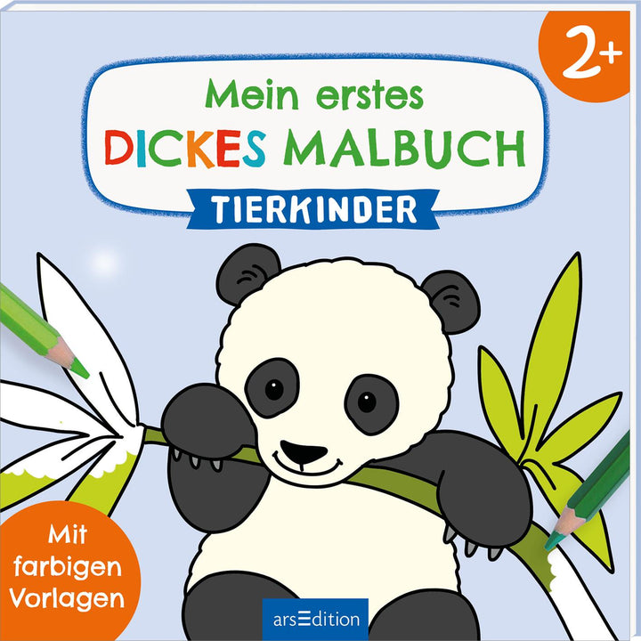 illustriert von Corina Beurenmeister: Mein erstes dickes Malbuch ab 2 – Tierkinder