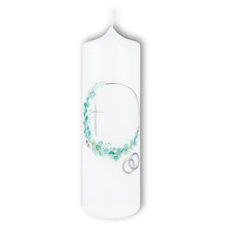 Hochzeitskerze "Circulo Silber"
