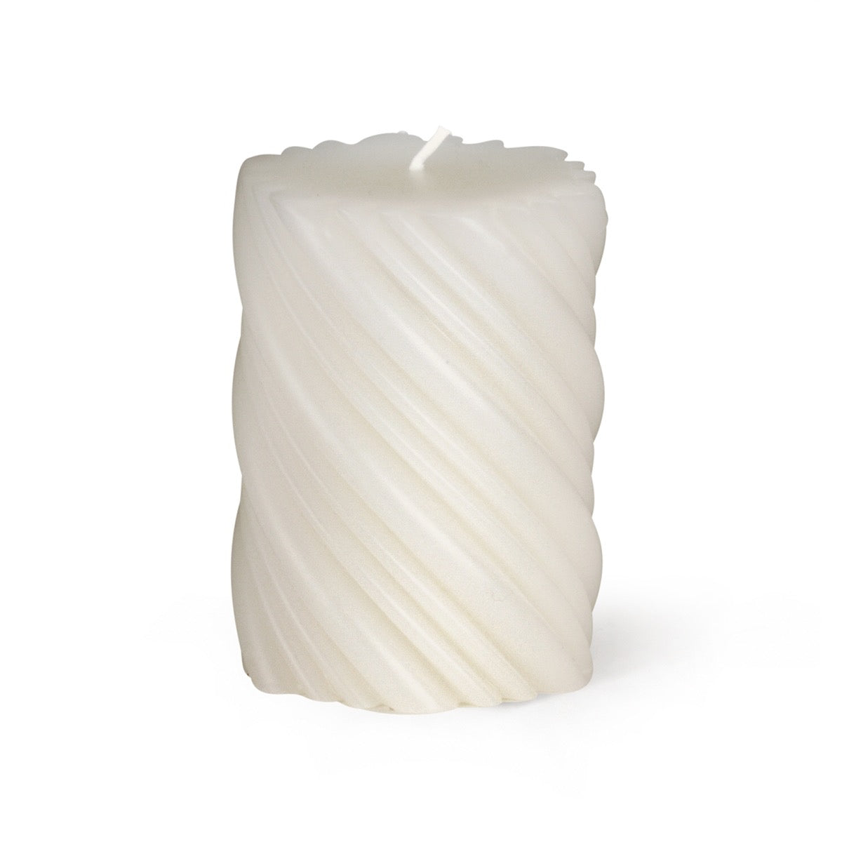 Gerillte Zylinderkerzen mit 10% Bienenwachs Rillen diagonal  100/80mm