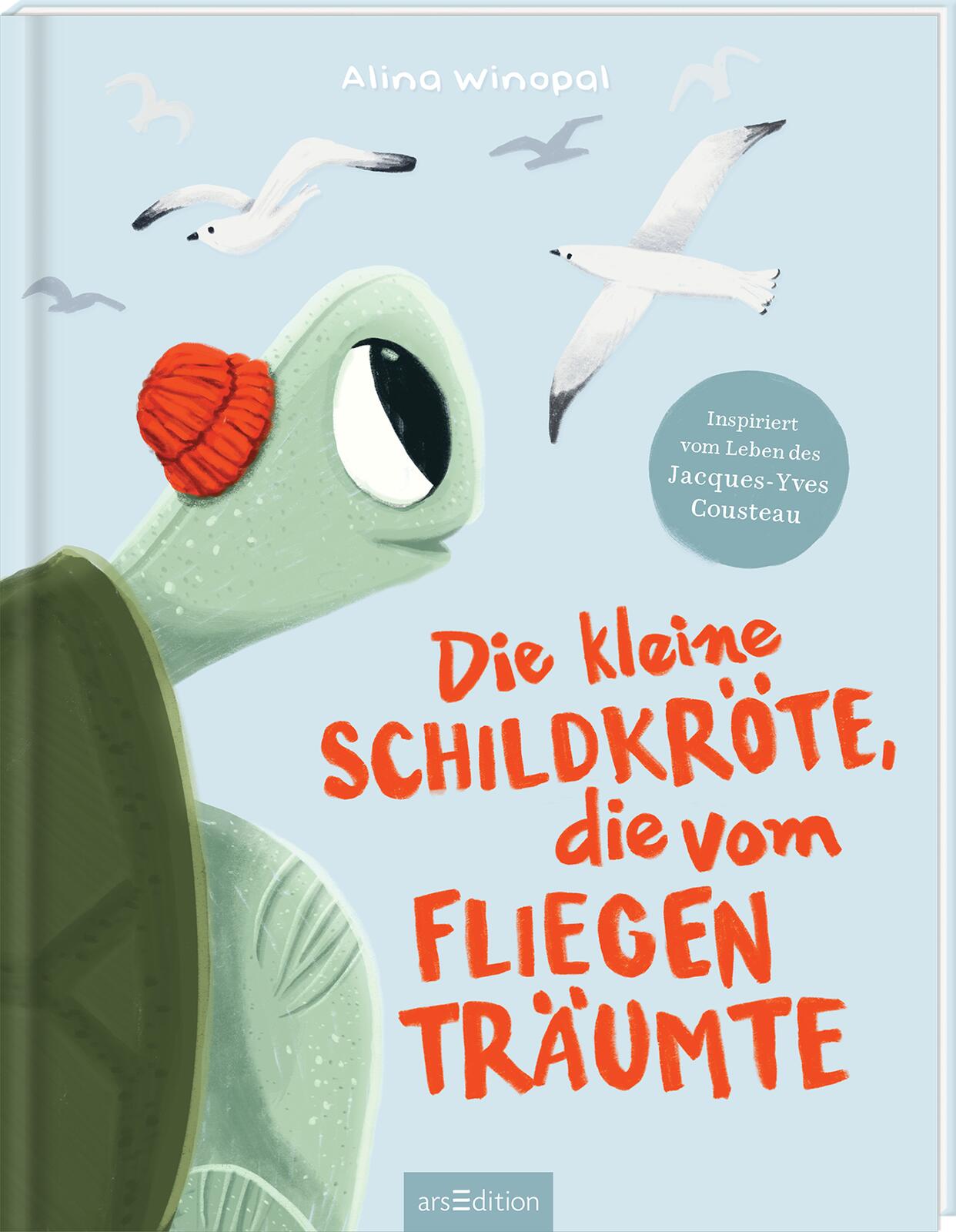 von Alina Winopal, illustriert von Alina Winopal: Die kleine Schildkröte, die vom Fliegen träumte -   Bilderbücher - Geschichten für alle Kinder