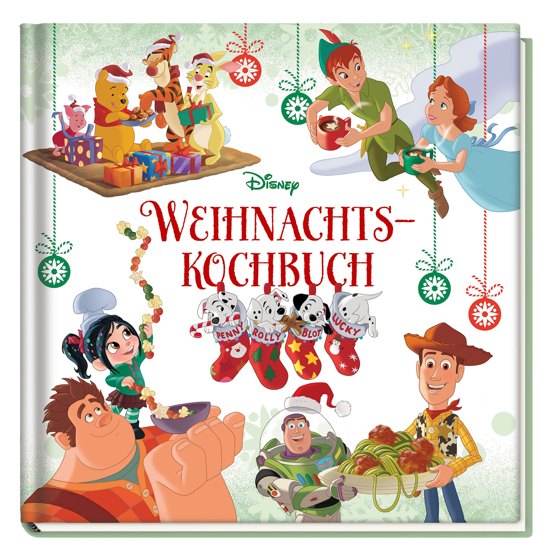 von Christina Garces, Fotos von Teri Lyn Fisher, illustriert von Disney Storybook Artists, übersetzt von Print Company Verlagsges.m.b.H: Disney: Weihnachtskochbuch -   Hobby & Beschäftigung für Kinder