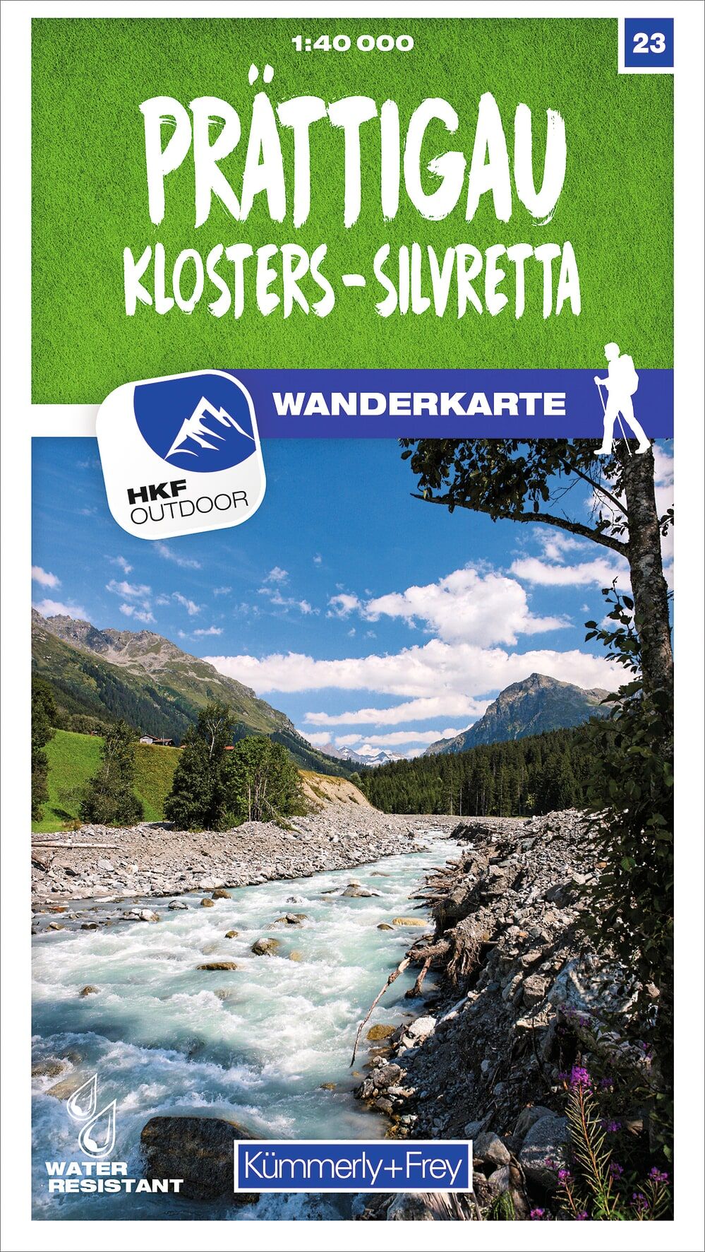 Prättigau 23 Wanderkarte matt laminiert. 1:40 000