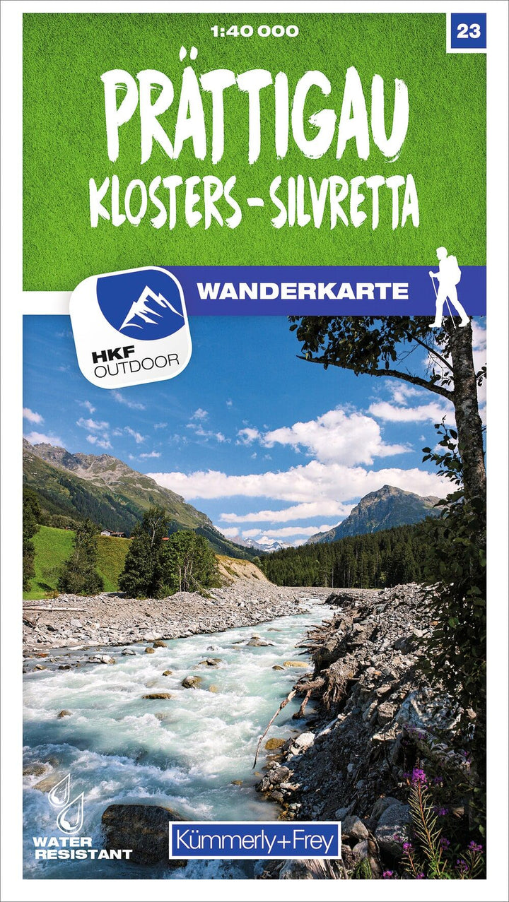 Prättigau 23 Wanderkarte matt laminiert. 1:40 000