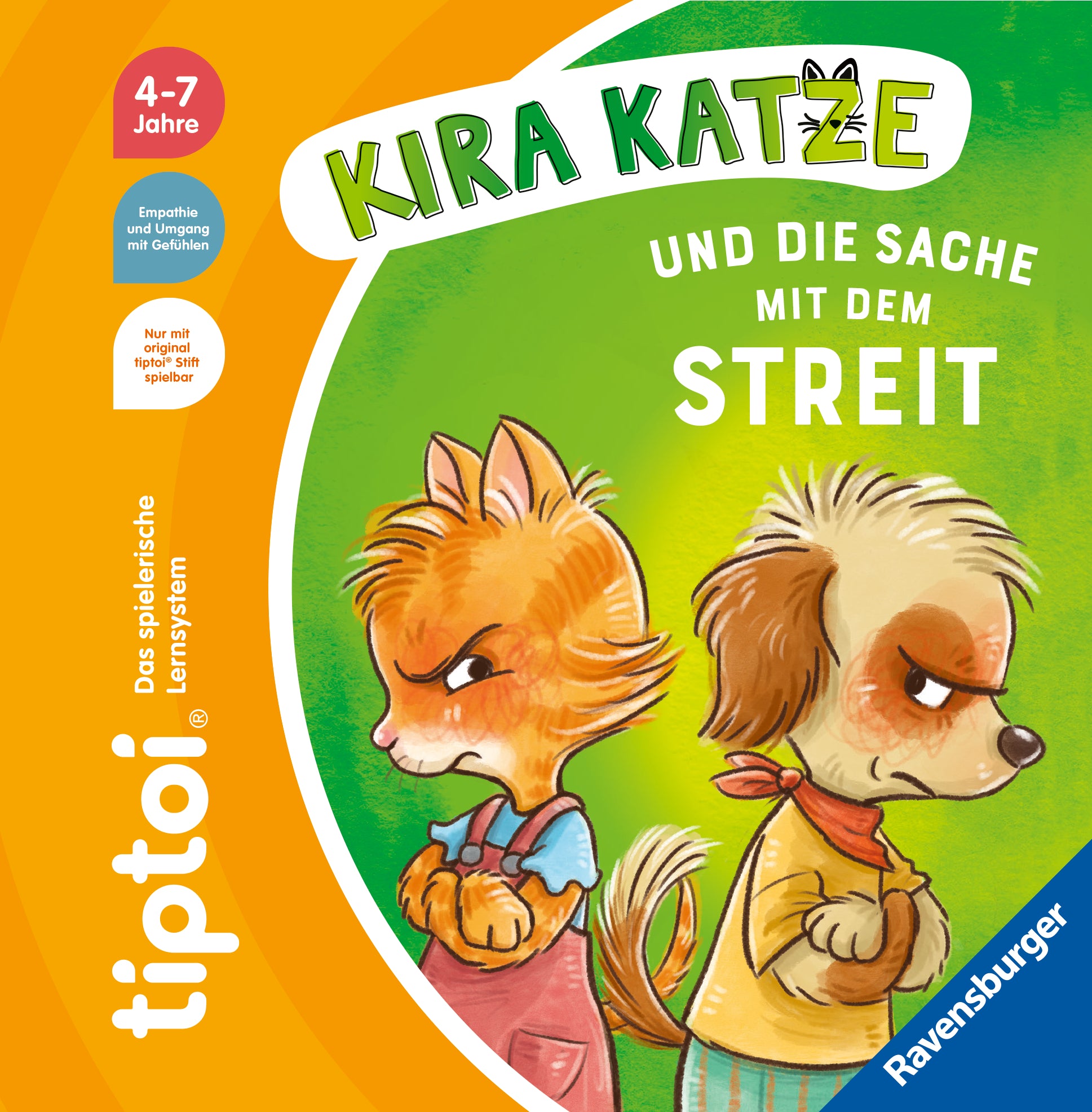 tiptoi® Bildergeschichten über den Umgang mit Gefühlen - Kira Katze und die Sache mit dem Streit -   Pappbücher